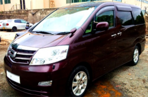 Rent a Toyota Alphard in Uganda